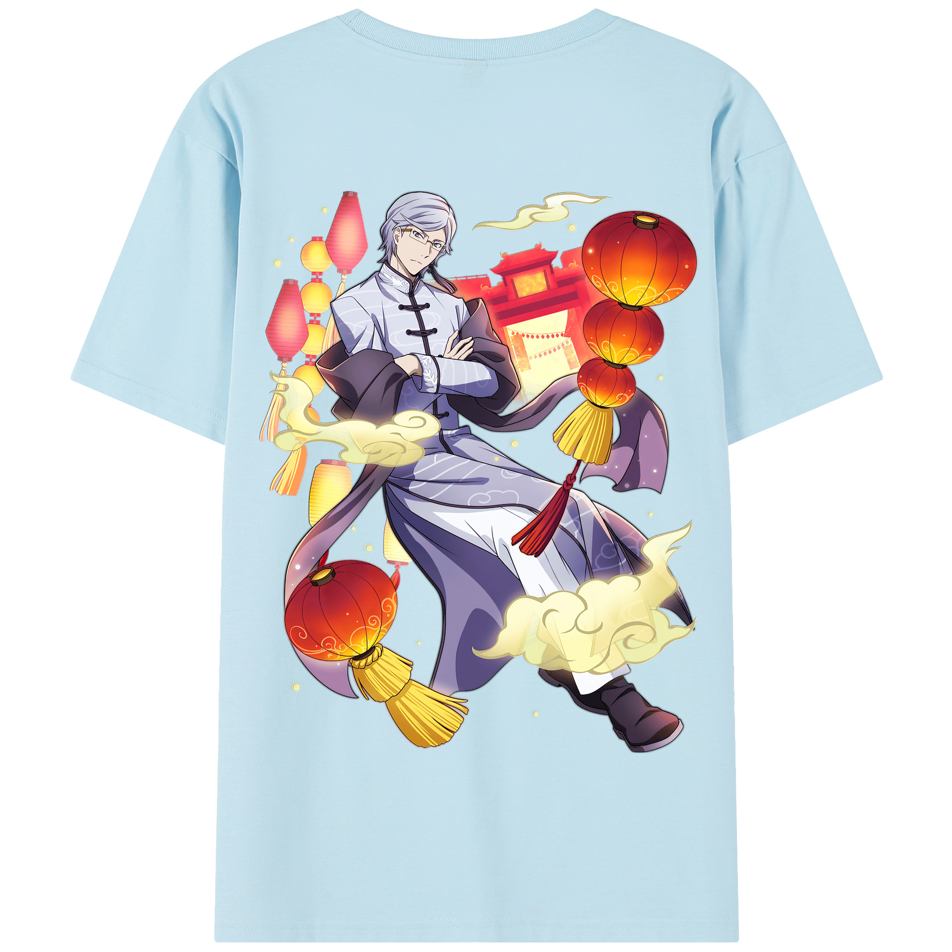 （画像用） 文豪ストレイドッグス Bungo Stray Dogs 綿100％半袖Tシャツ（背面プリント）
